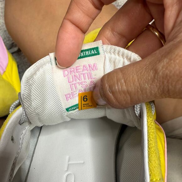 Oncept Montreal Sneakers Yellow Size 6 - Picture 10 of 10